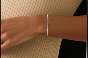 Adjustable Tennis Bracelets for Women Gold/Silver Dainty 14K Gold Plated Cubic Zirconia Bracelets for Women CZ Bling Diamond Bracelet for Prom Wedding 6.7-7.7Inch