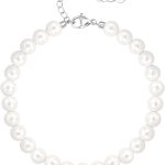Healing Stone Beaded Bracelets for Women Semi-Precious Gemstones Bracelets Pearl Beaded Bracelet Adjustable Strand Bracelets 6MM